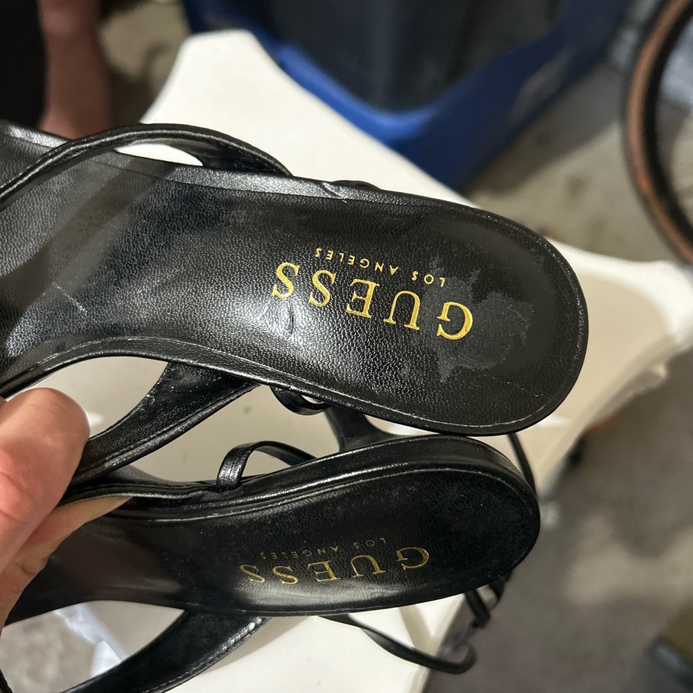Guess Black Strappy‎ Heels